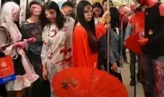 广州地铁禁止恐怖形象进站